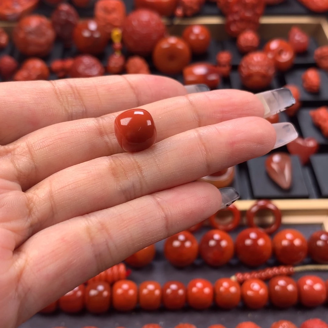 未镶嵌老型单珠10mm➕南红玛瑙饿