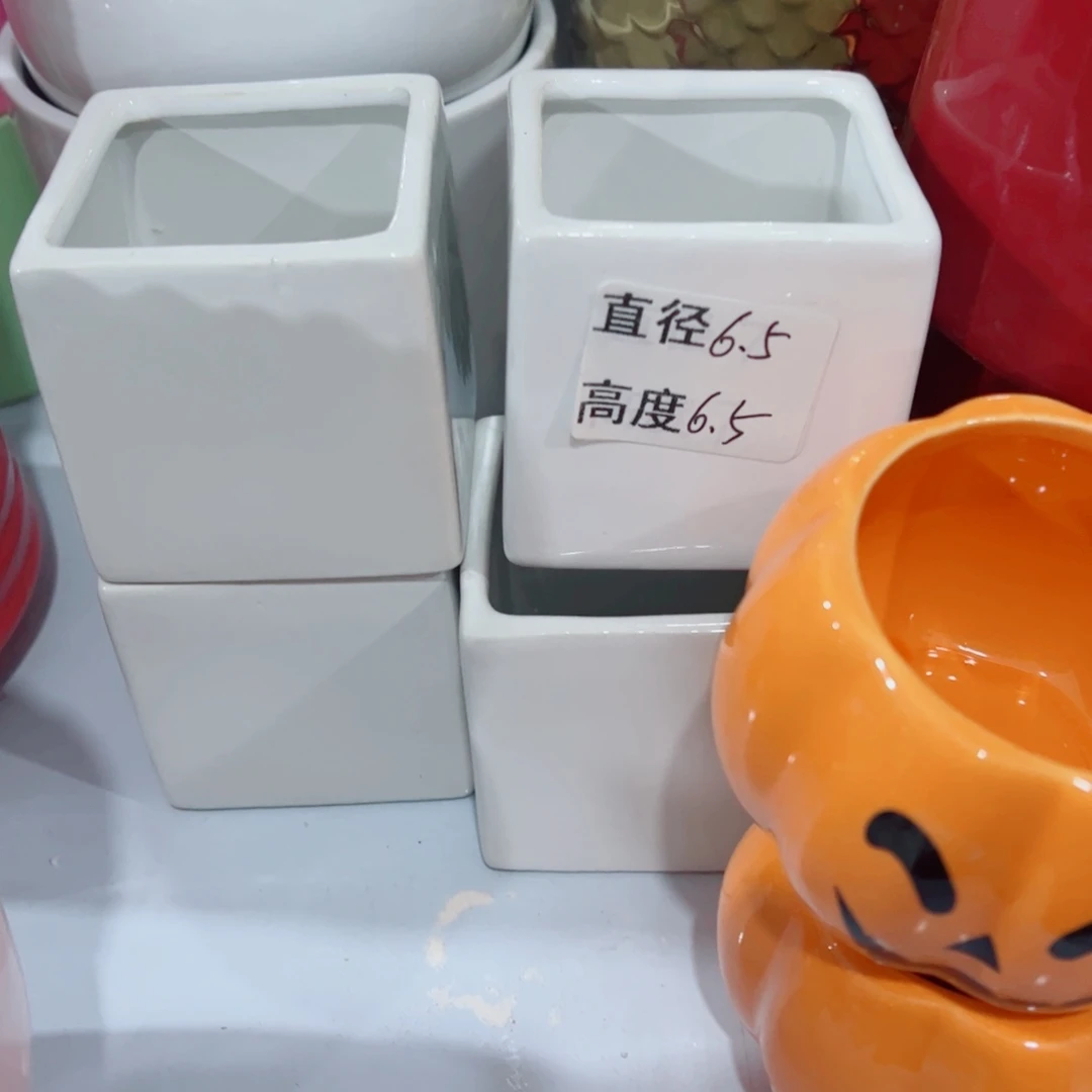 有孔，陶瓷花盆满10米包邮发货