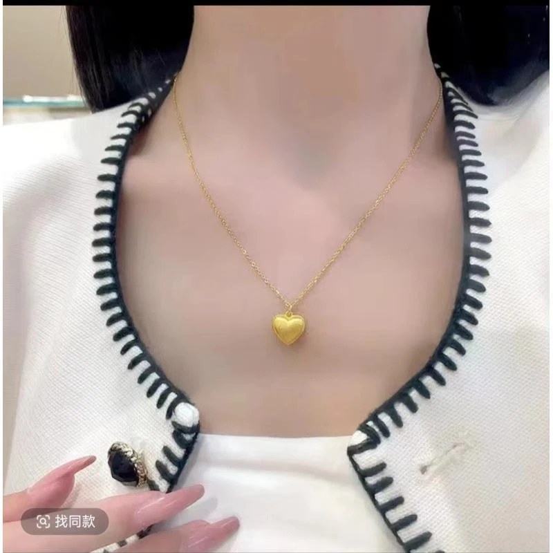 合金吊坠 精品爱心项链 套链