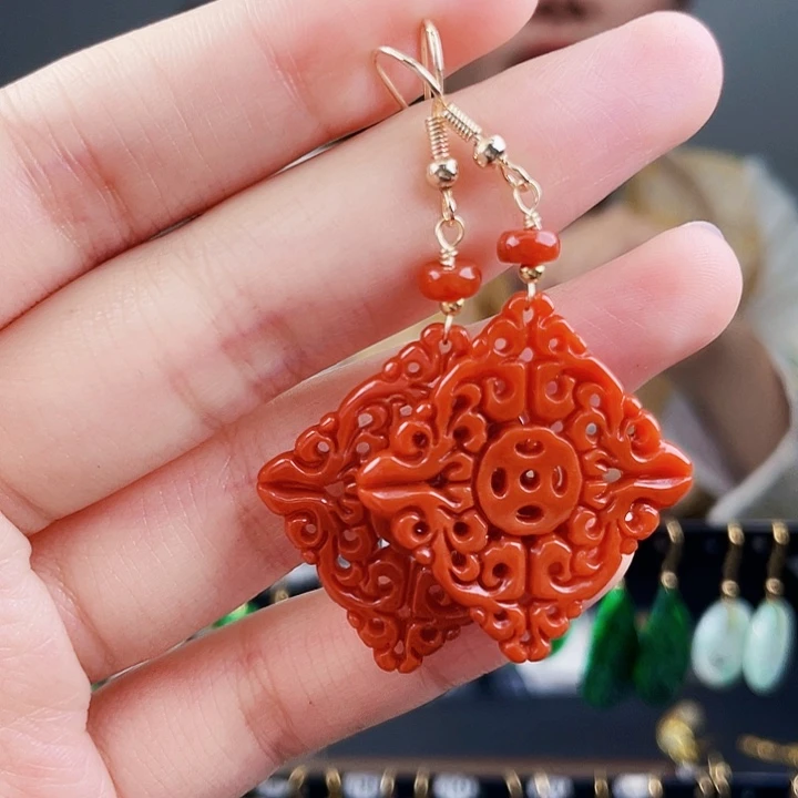 翡翠耳饰未镶嵌饰品