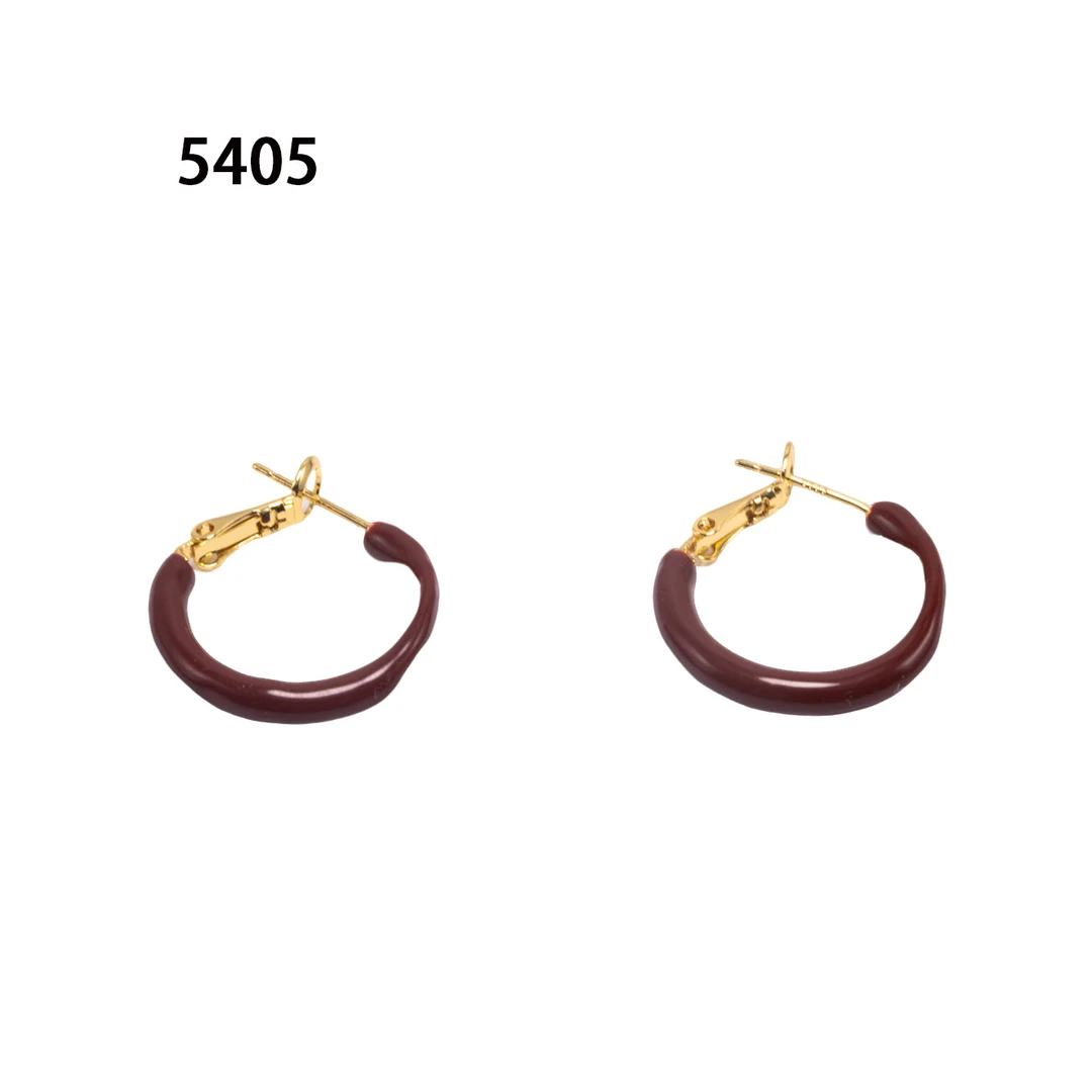 铜合金耳饰 气质小众设计高级感耳钉耳饰~5405