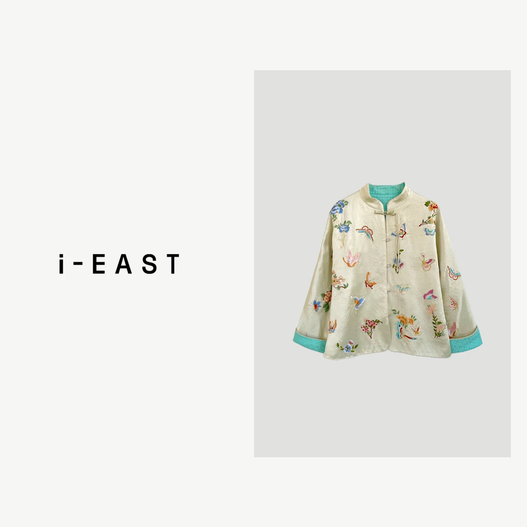 i-EAST 燕尾蝶~新中式蝴蝶刺绣开衫外套-4C GF135