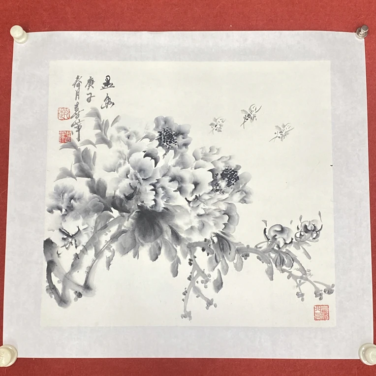 赵喜萍老师的墨色牡丹