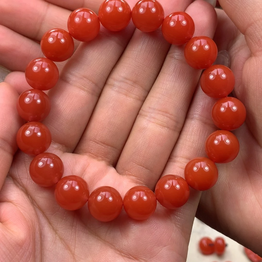 南红玛瑙手串未镶嵌