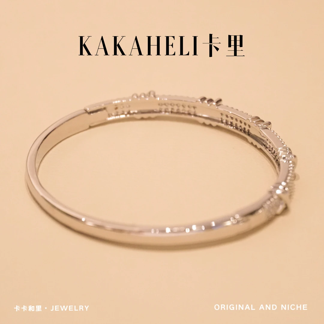 铜合金手镯 欧美风简约线条感交叉轻奢级手镯 SL-606