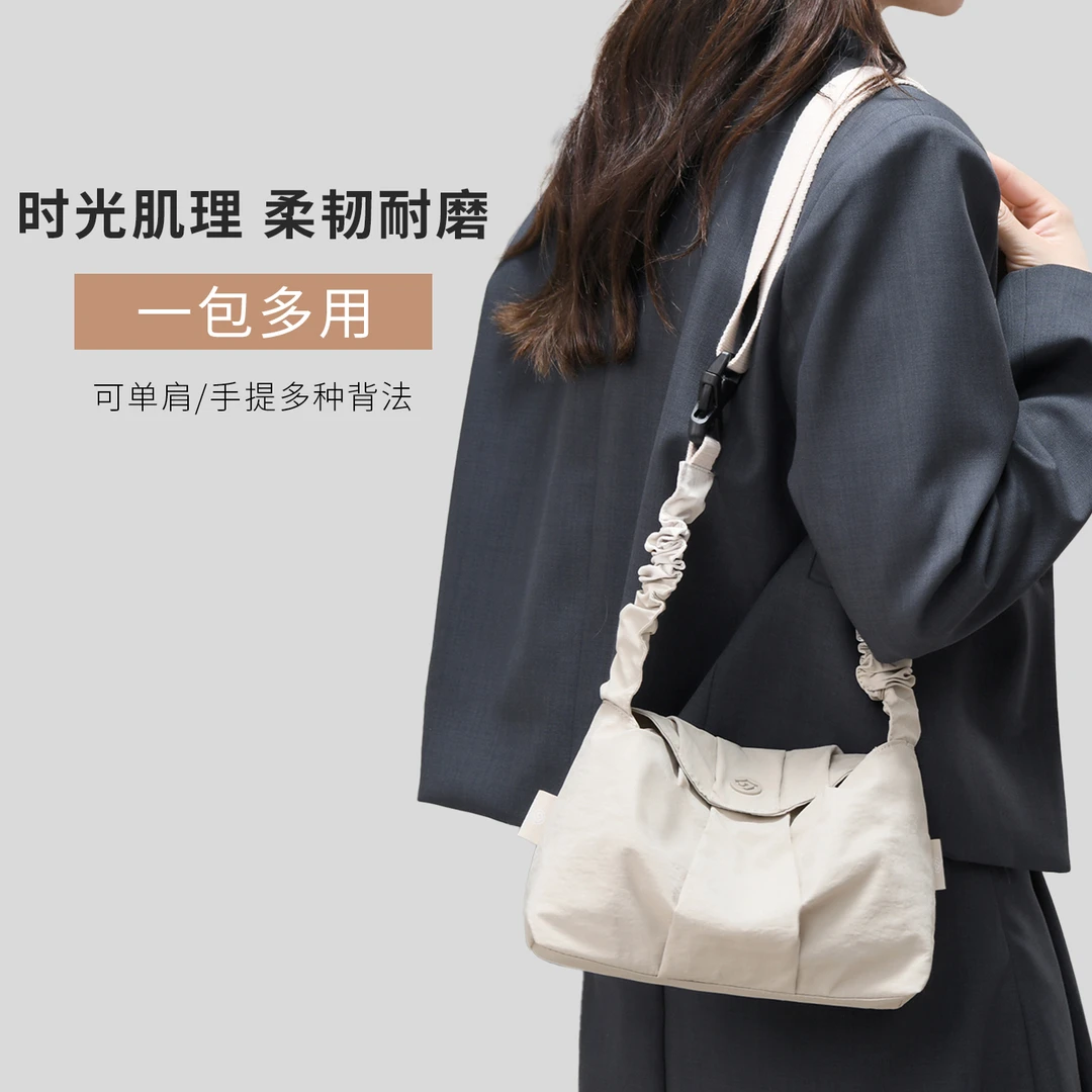 轻便褶皱云朵小包女士尼龙百搭单肩腋下包手提妈咪化妆手机零钱包