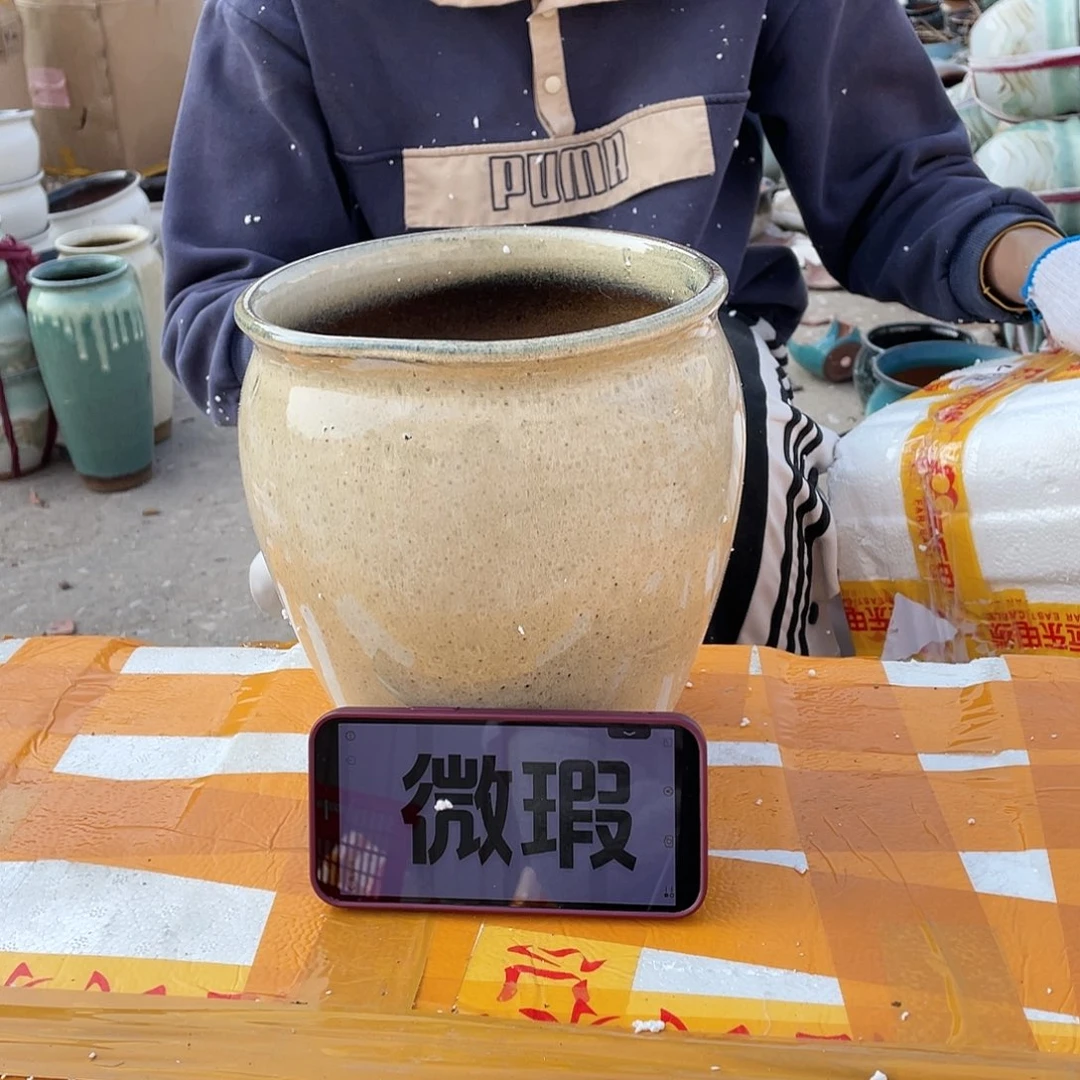 红陶宜兴紫砂花盆