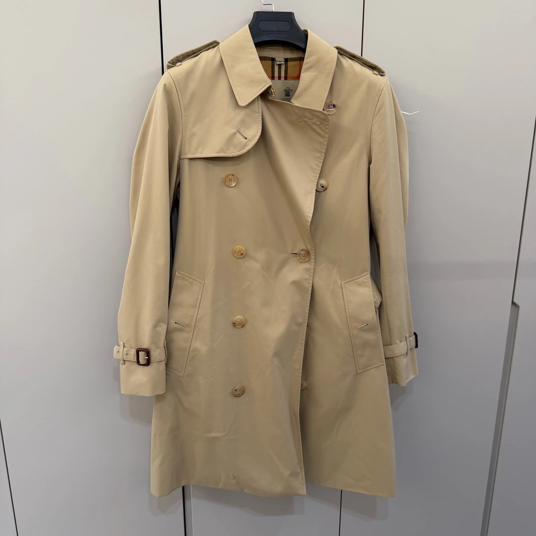 99新 BURBERRY/博柏利 46码/burberry博柏利肯辛顿风衣/棉