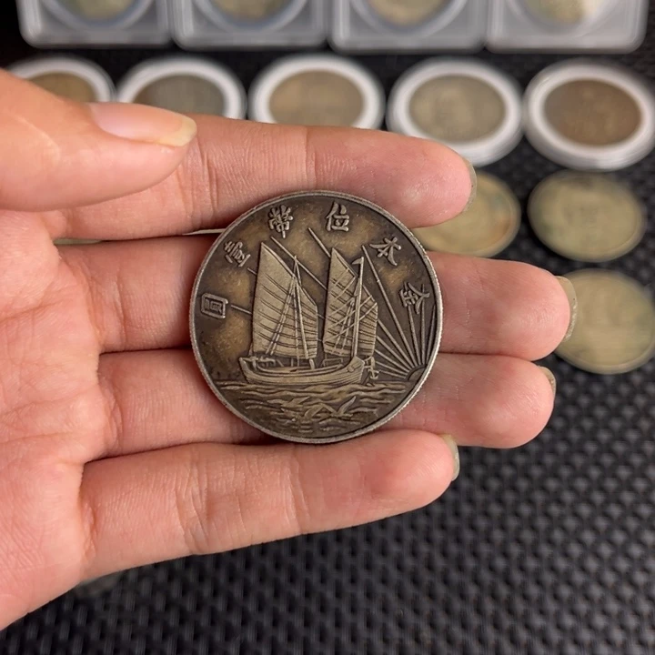 金属大头龙洋船洋工艺品