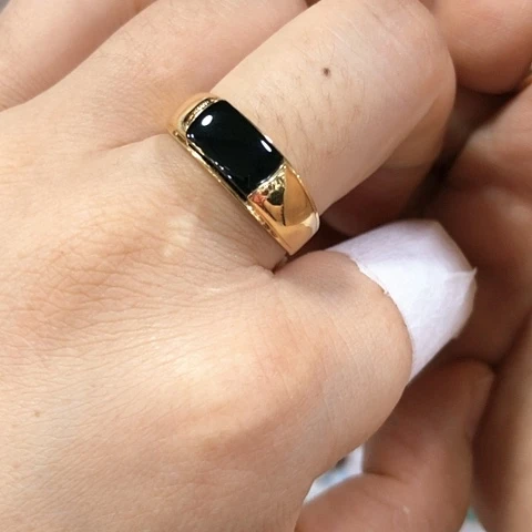 翡翠戒指18K金镶嵌缅甸天然A货翡翠