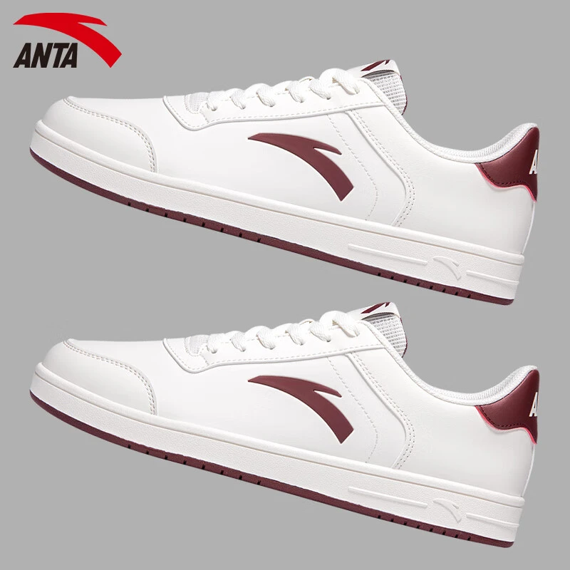 安踏女鞋板鞋2025新款秋季低帮学生通勤鞋子滑板鞋新年红运动鞋女