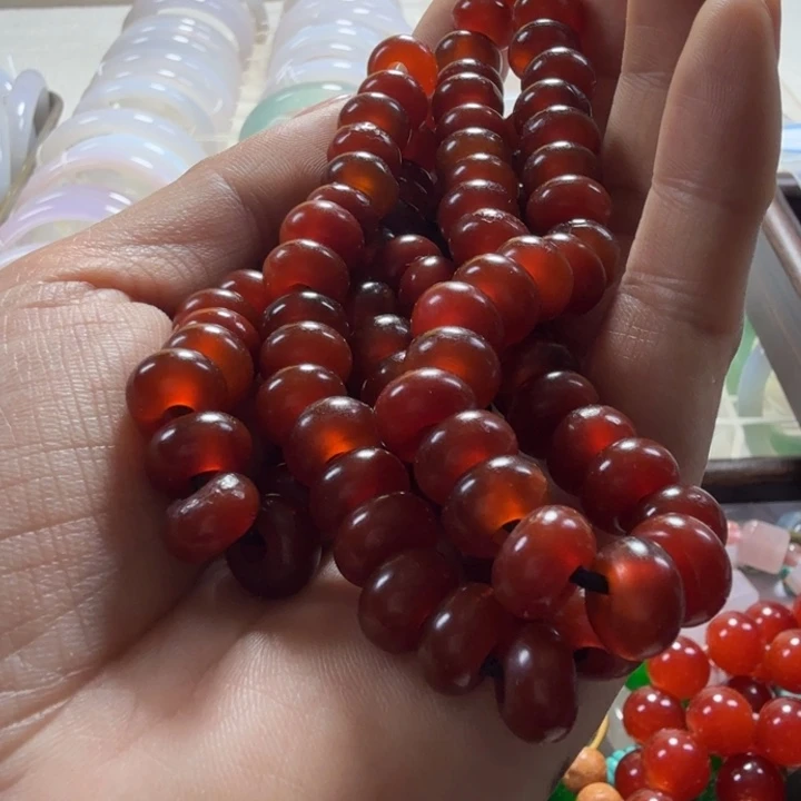 天***意玛瑙/玉髓未镶嵌手镯炎灿好物专属链接