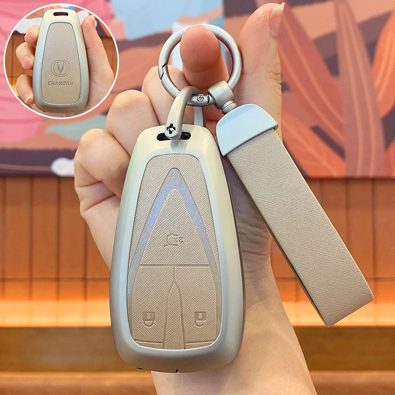长安cs75plus钥匙套逸动lumin欧尚x5plus女uniz扣cs55壳cs35用品