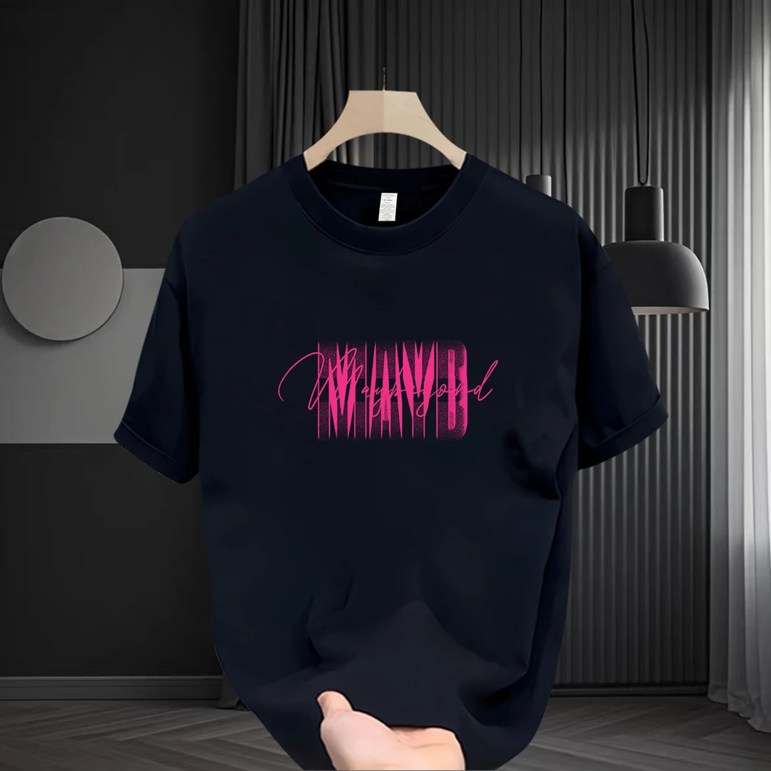 男士短袖爆款2025新款夏季T恤圆领时尚休闲百搭轻奢痞帅男装上衣