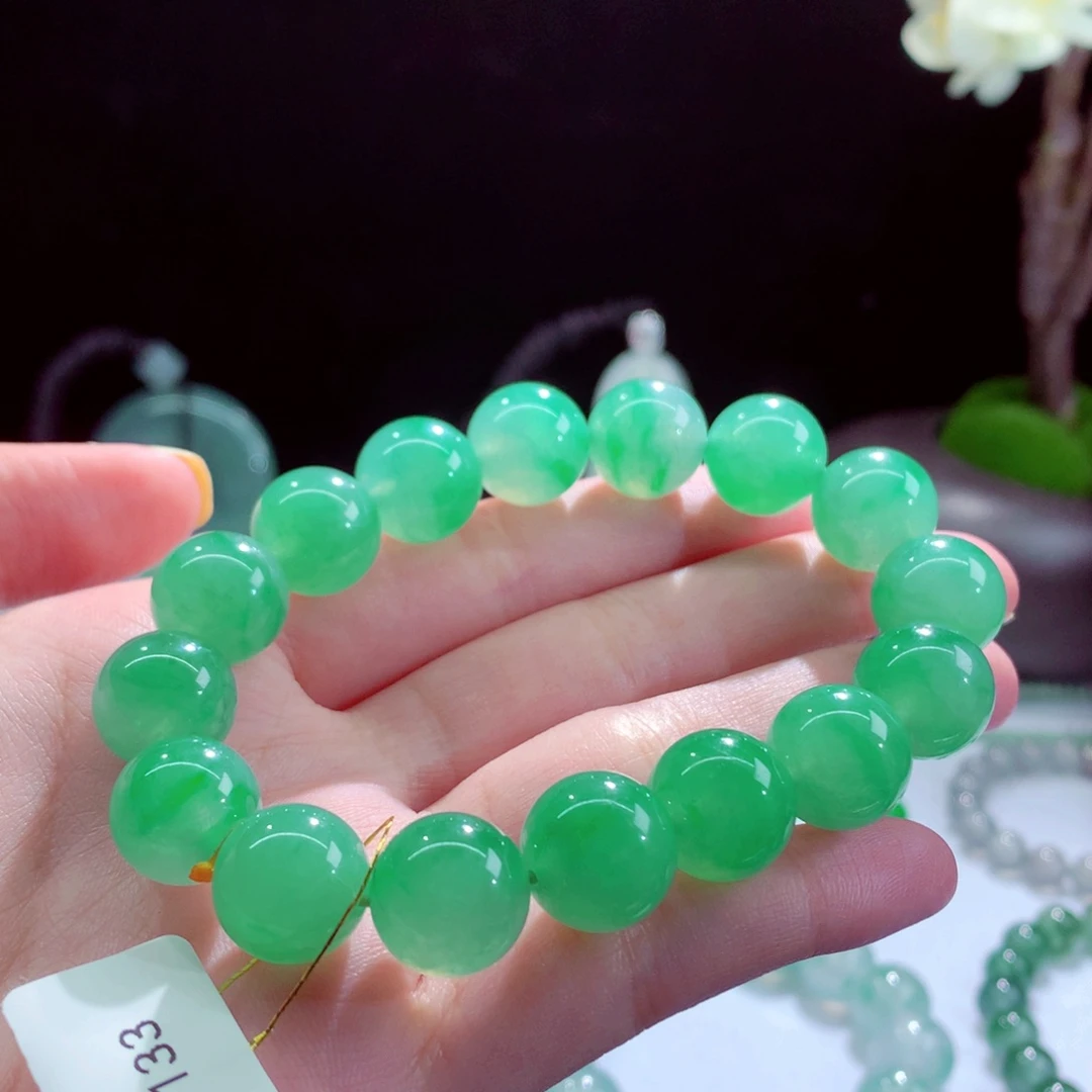 翡翠未镶嵌手串天然翡翠