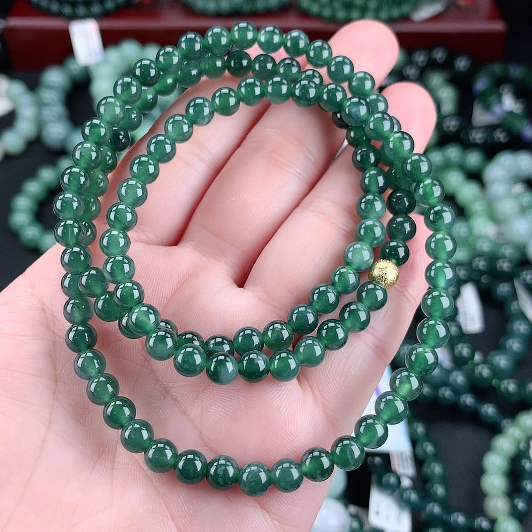 翡翠未镶嵌毛衣链