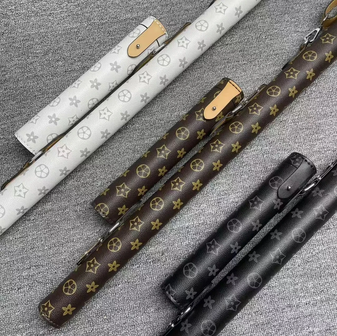 台球金箍棒杆筒手工制作新款高端定制通杆桶手提斜挎杆桶