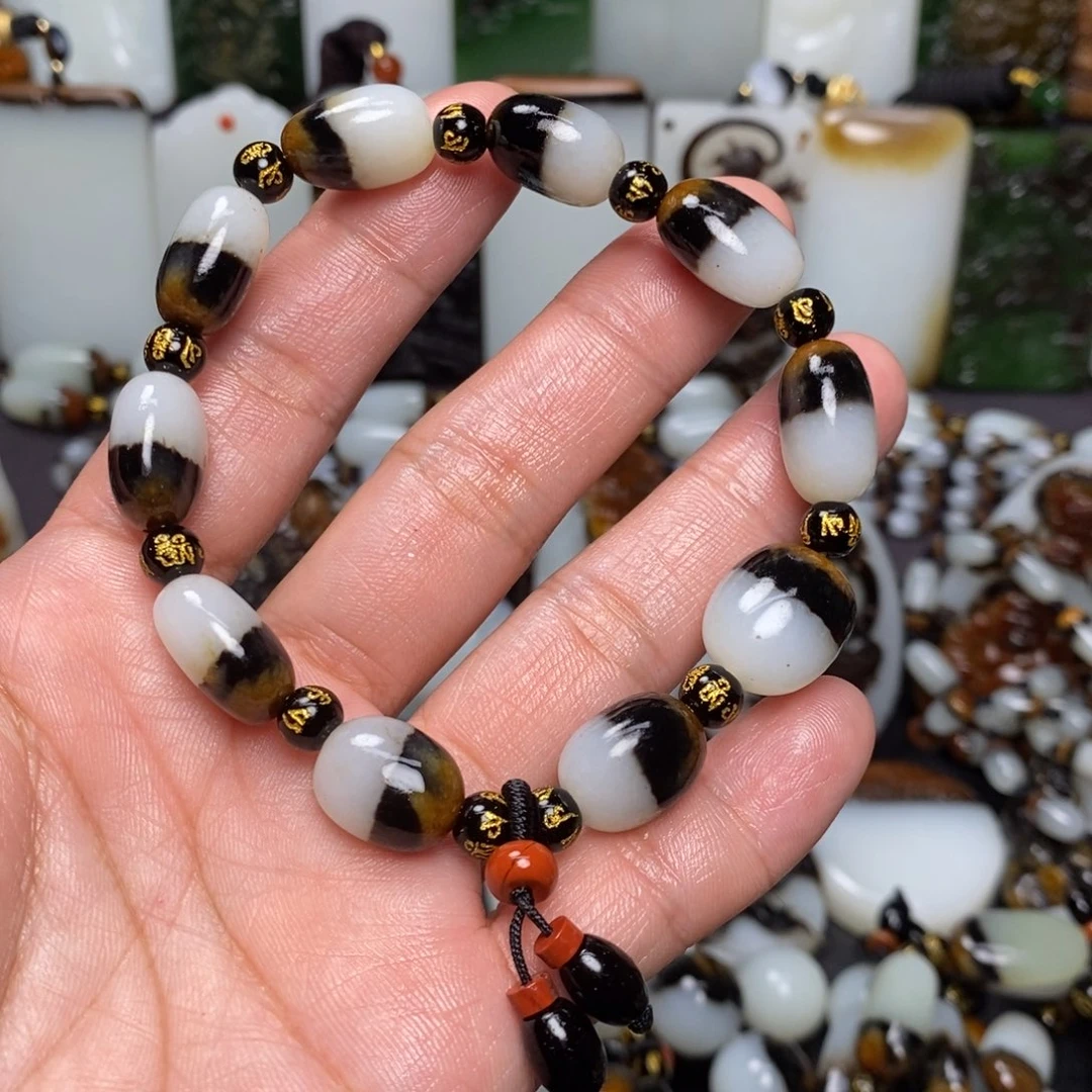 和田玉颈饰未镶嵌老*