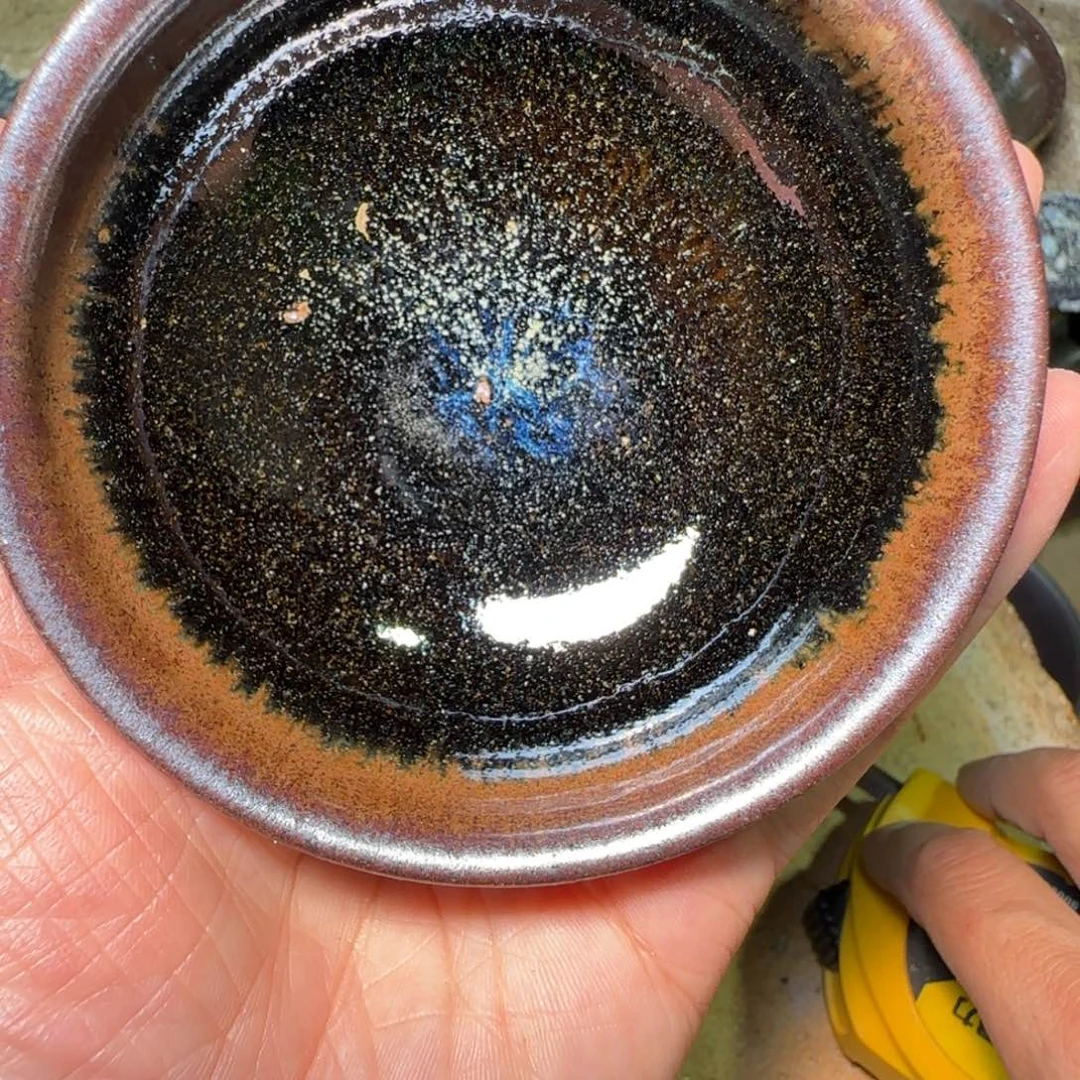 柴烧建盏茶盏茶杯624
