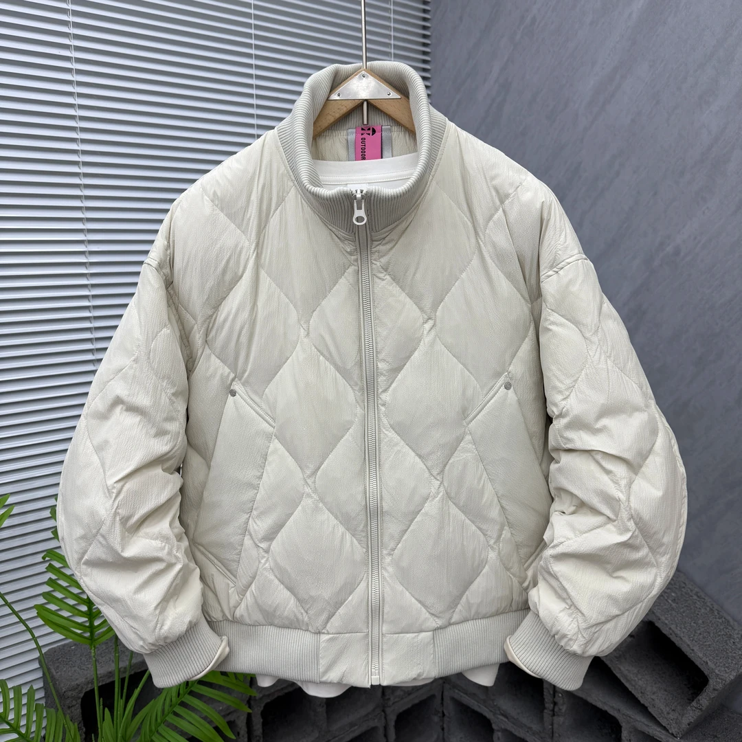 立领羽绒服男士冬季新款高端50鸭绒外套潮牌百搭保暖抗寒夹克上衣