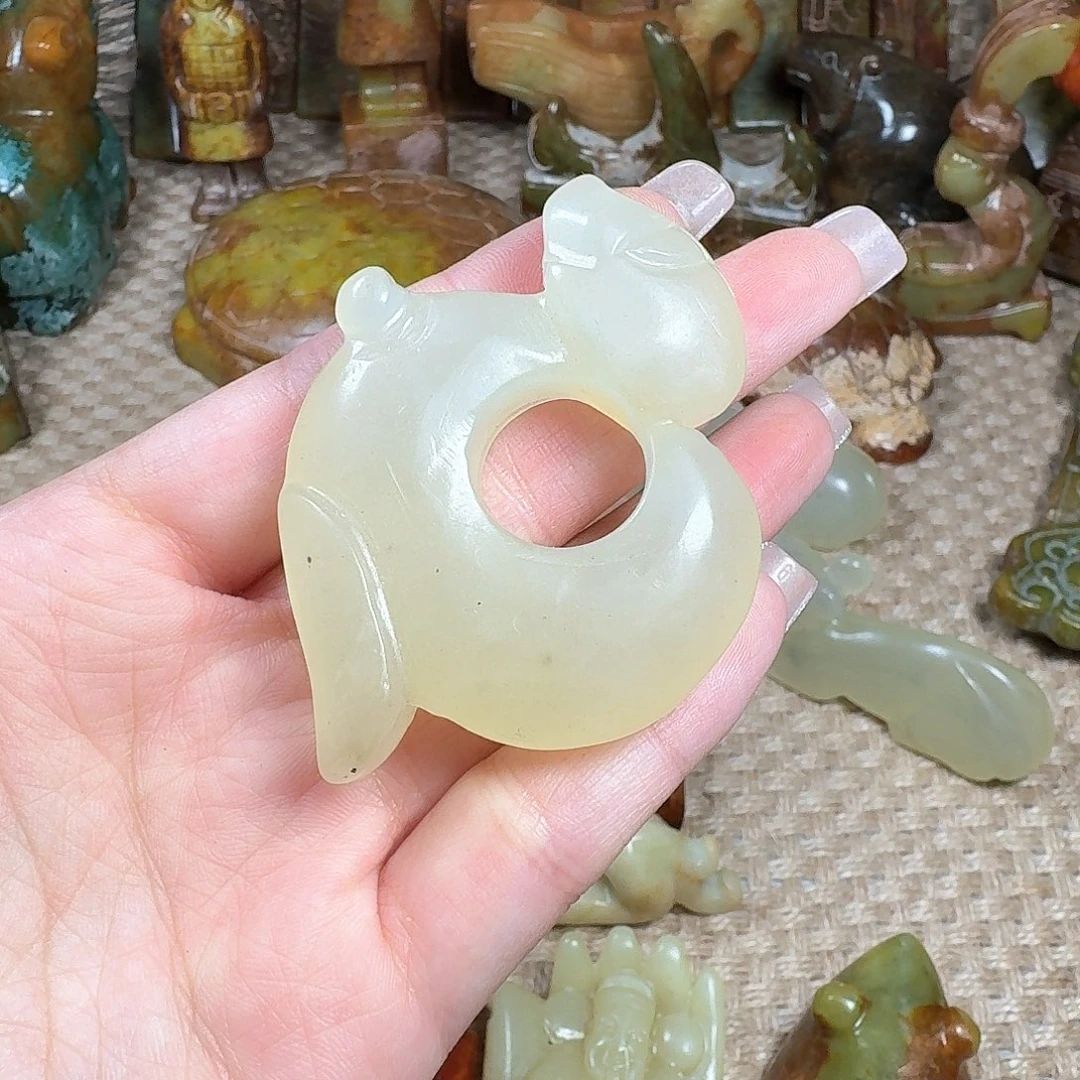 白玉菩提吊坠挂件