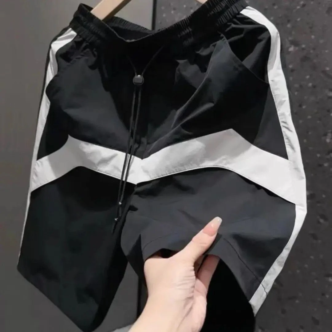 夏季新款宽松五分百搭运动休闲裤速干短裤男款夏季潮流新品沙滩裤