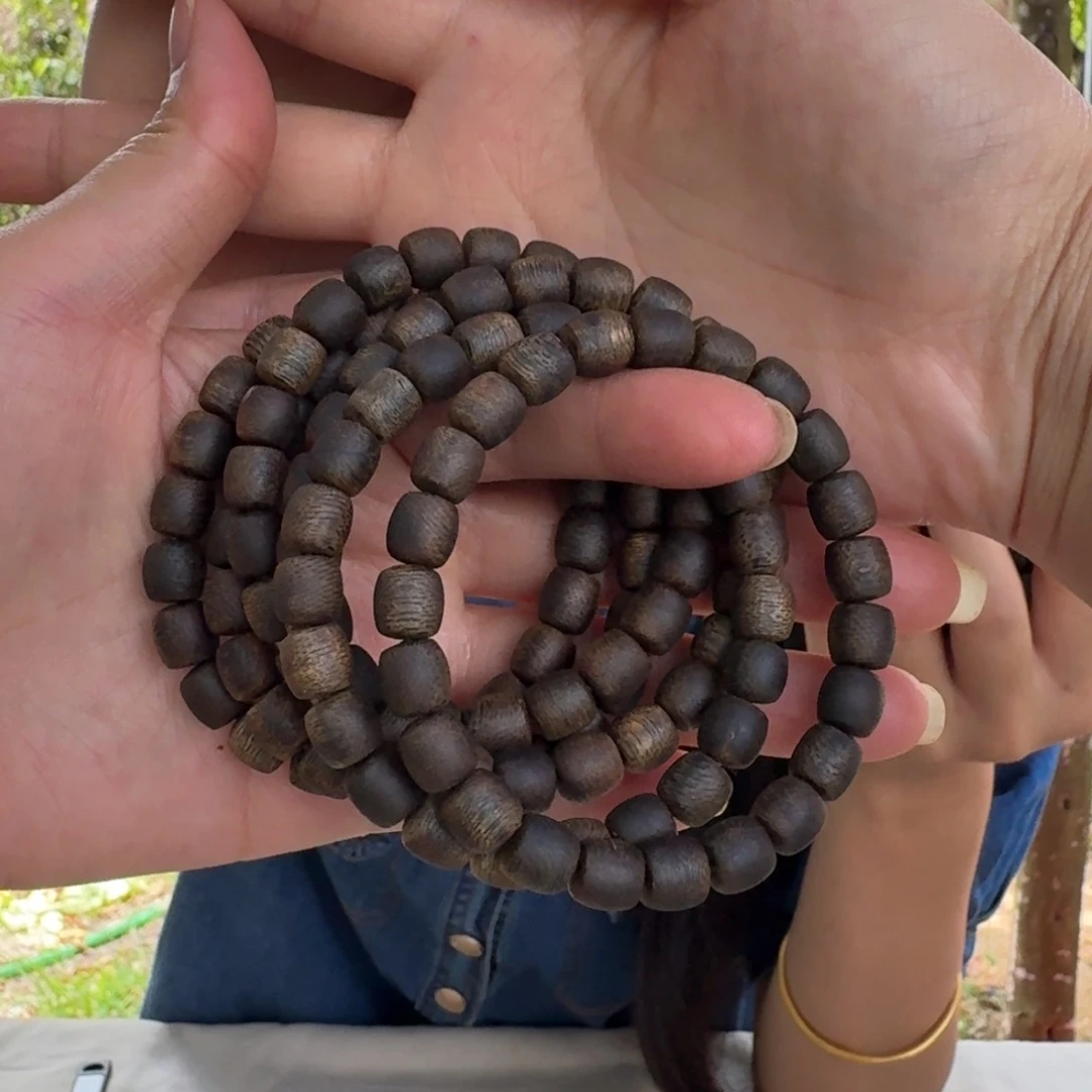 手串沉香绿奇楠沉水单圈约0.8-8多样性发一条