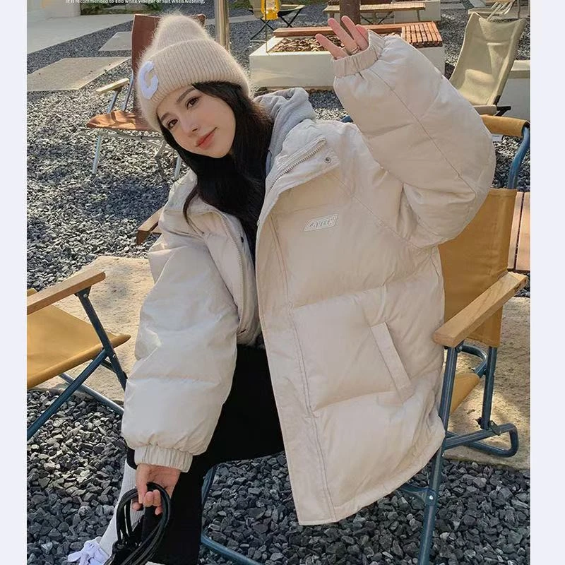 【易满甄选】冬季新款棉袄韩版立领宽松短款时尚棉衣外套女