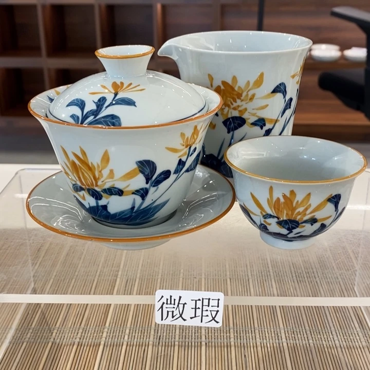 釉下老陶泥手工绘制