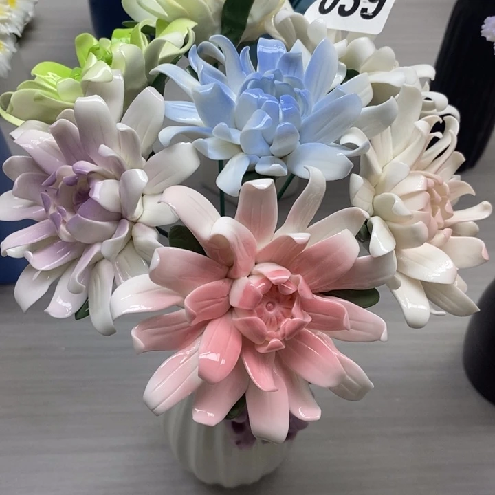 陶瓷陶瓷材料加工菊花7