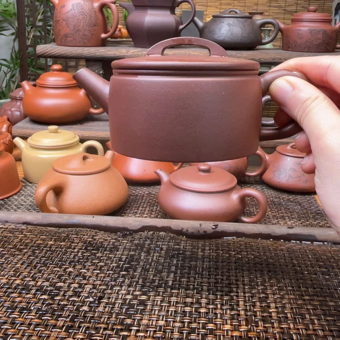 茶壶紫砂宜兴原矿紫矿手工制200