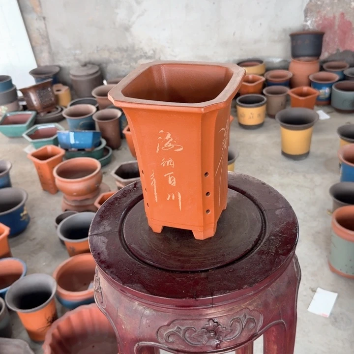 紫砂紫砂花盆口经