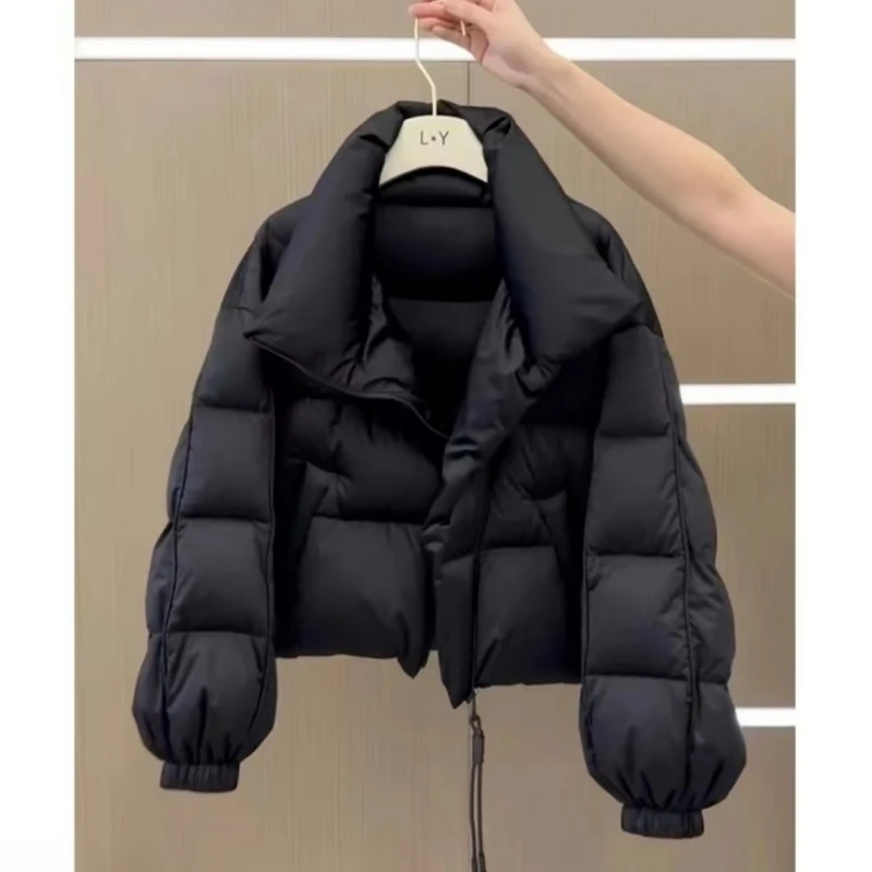 2025年新款棉服女冬短款韩版小个子设计感棉袄外套宽松加厚棉衣潮