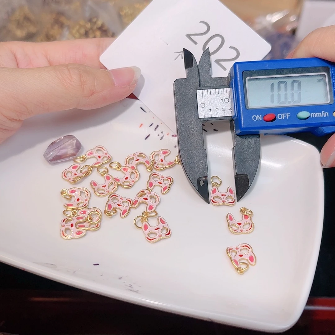 水晶珠宝半成品银S925镀金镶嵌202