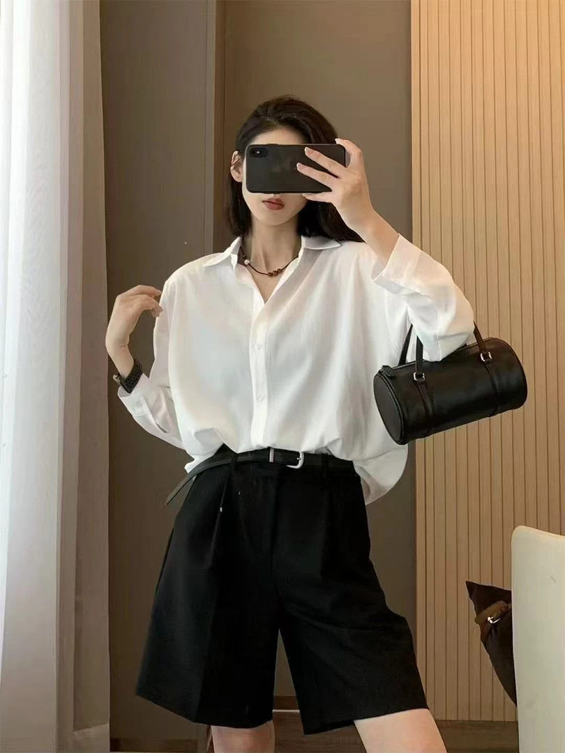 职场女性衬衫 优雅通勤必备 修身显瘦 高级质感面料 舒适透气6776