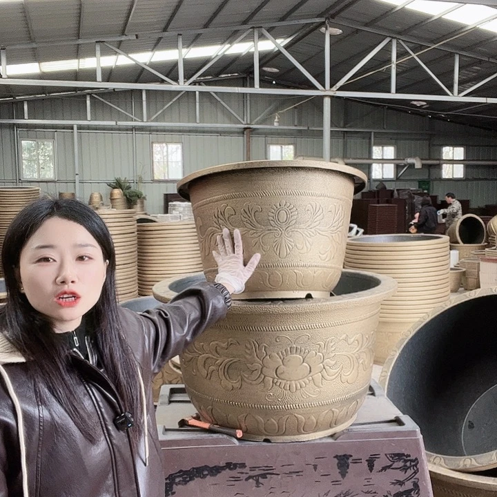 圆形60花盆2个有孔