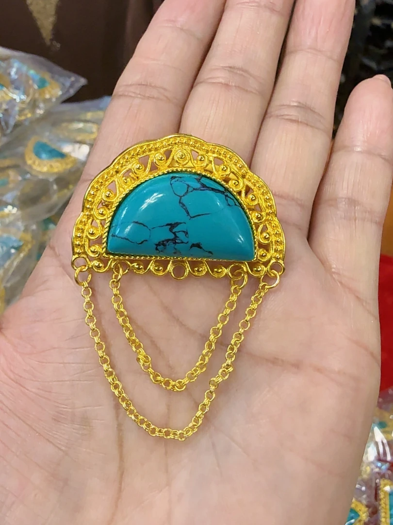 黄铜胸针 精致松松胸针高级上档次