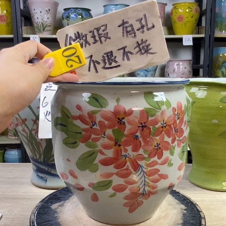 景德镇高温陶瓷花盆