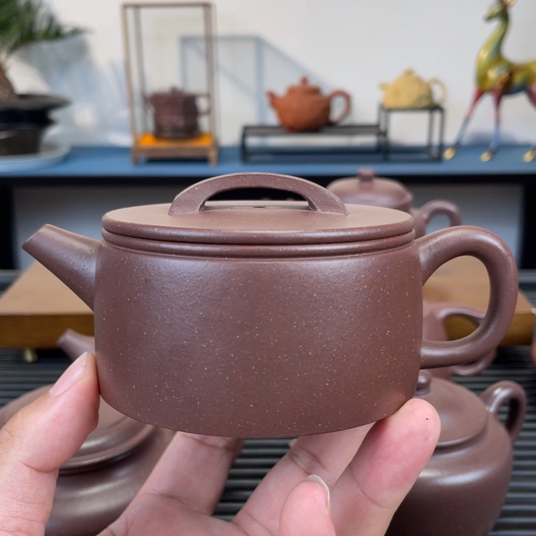 茶壶紫砂底槽青汉瓦200cc