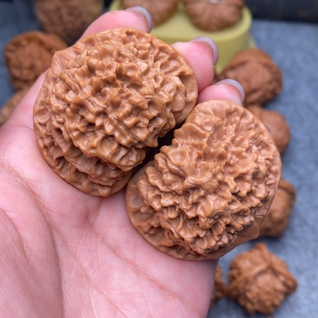 文玩核桃把件精品大官帽47.8全品