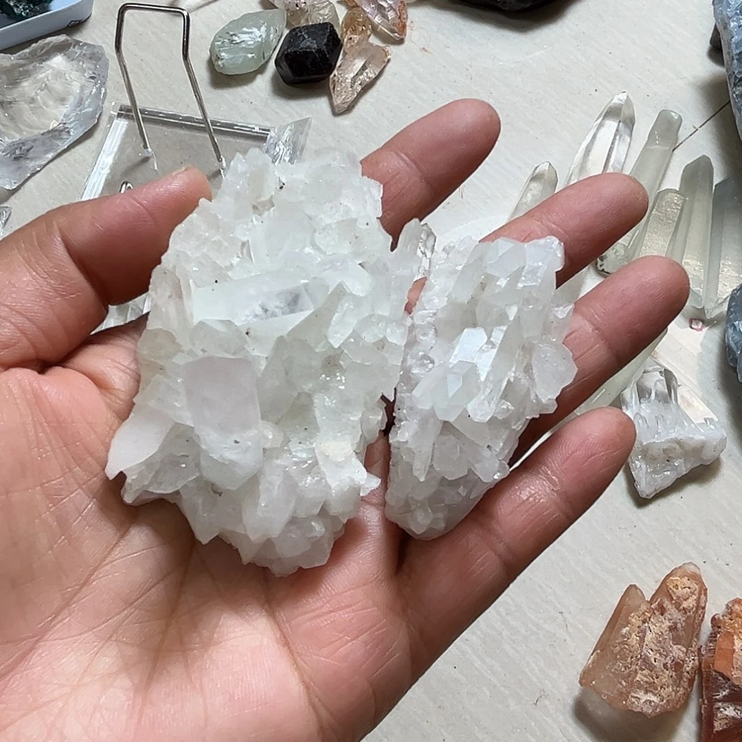 未镶嵌珠宝半成品水晶水晶簇