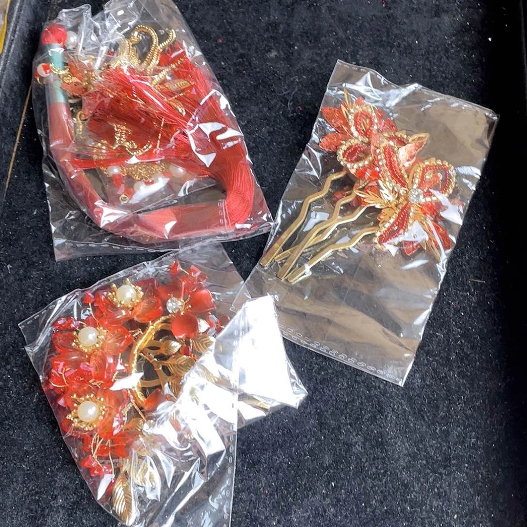 混合材质新娘头饰不售后不退换默认瑕疵