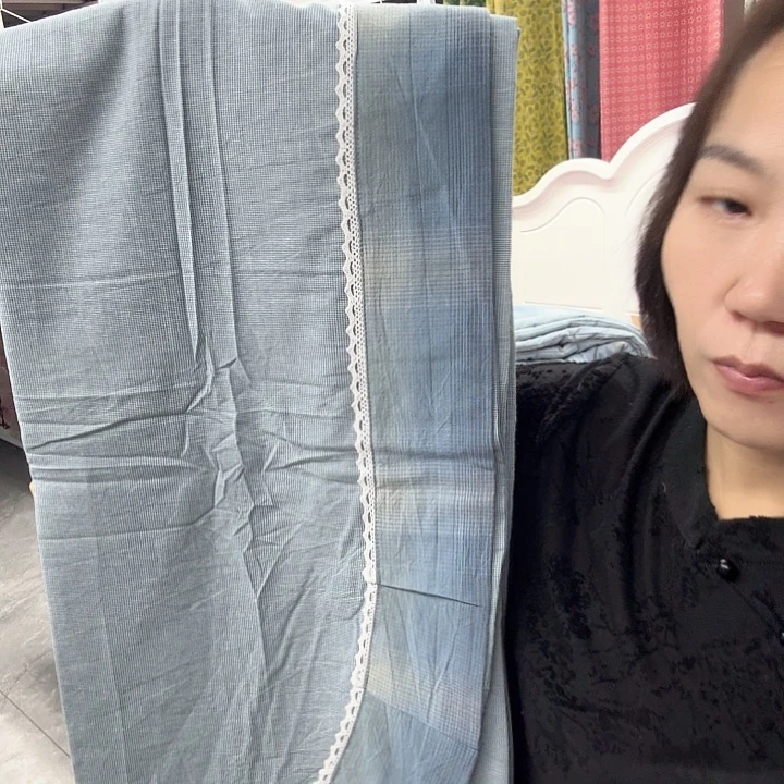棉棉梦幻蓝精床单