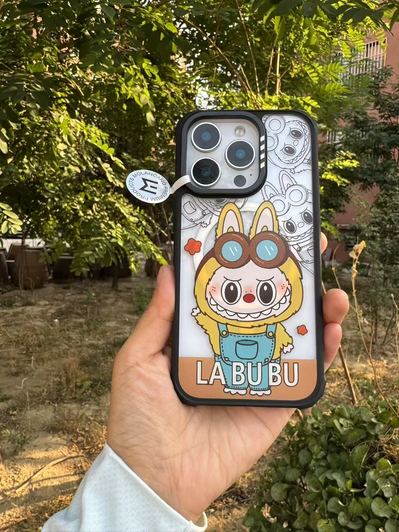 双十一活动韩国MOLANCANO新款拉布布磁吸手机壳可爱卡通防摔