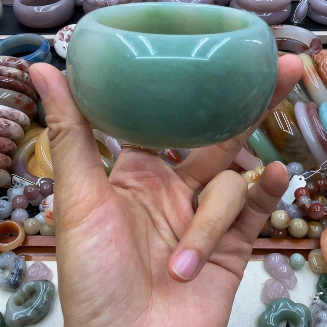 石英岩玉圈口56未镶嵌