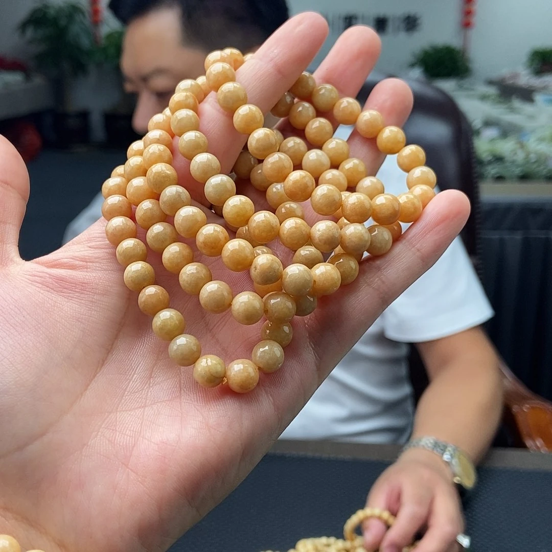 翡翠未镶嵌颈饰手串 颜色多样性发拍一发一