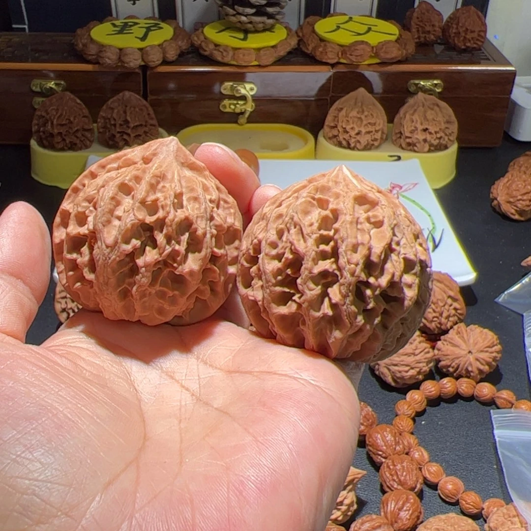 文玩核桃把件雨*晨蛮牛狮子头