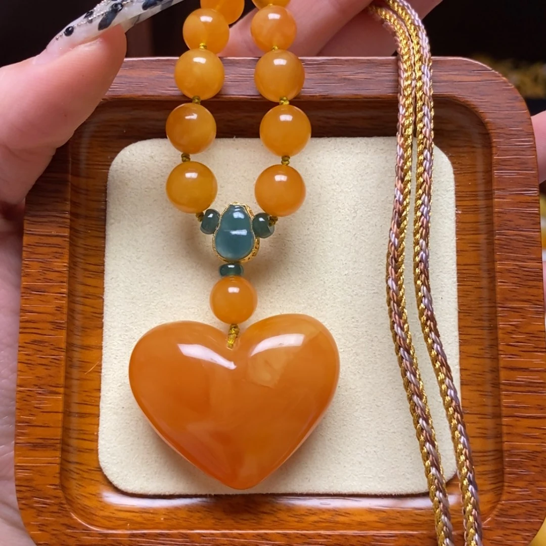 【闪购商品】蜜蜡颈饰未镶嵌项链