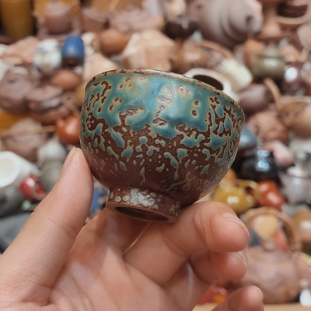 柴烧老岩泥高温茶器皿