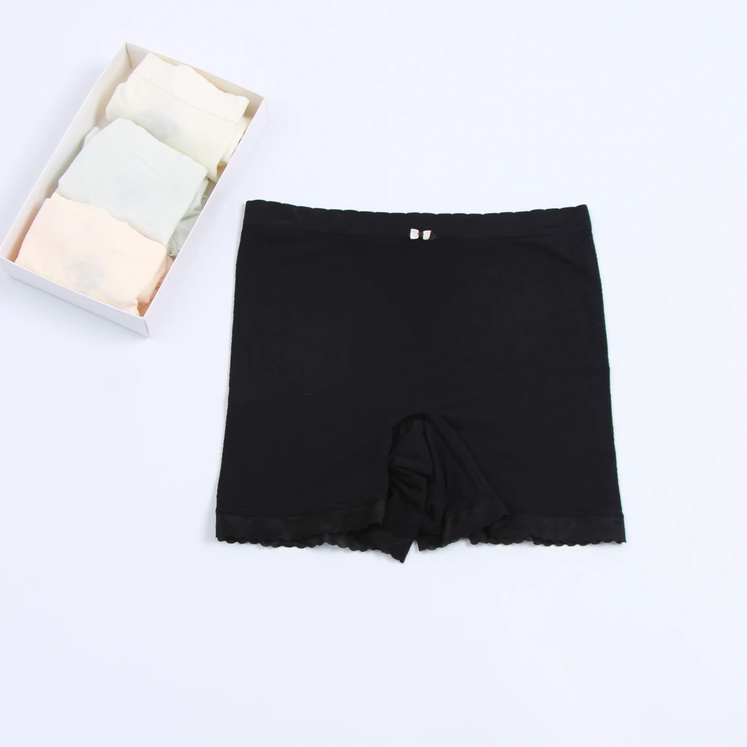 女士莫代尔安全裤夏季薄款防走光保险裤子女孩四角短裤三合一内裤